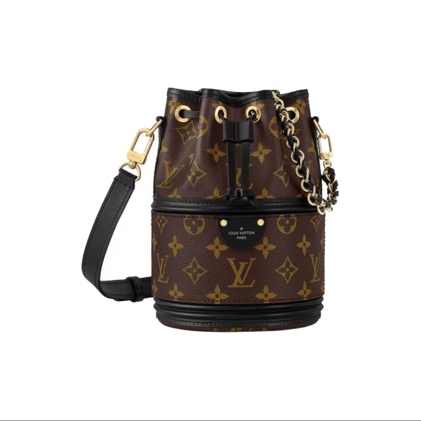 Louis Vuitton CANOÉ Canvas patchwork leather Bucket shoulder crossbody bagM83480