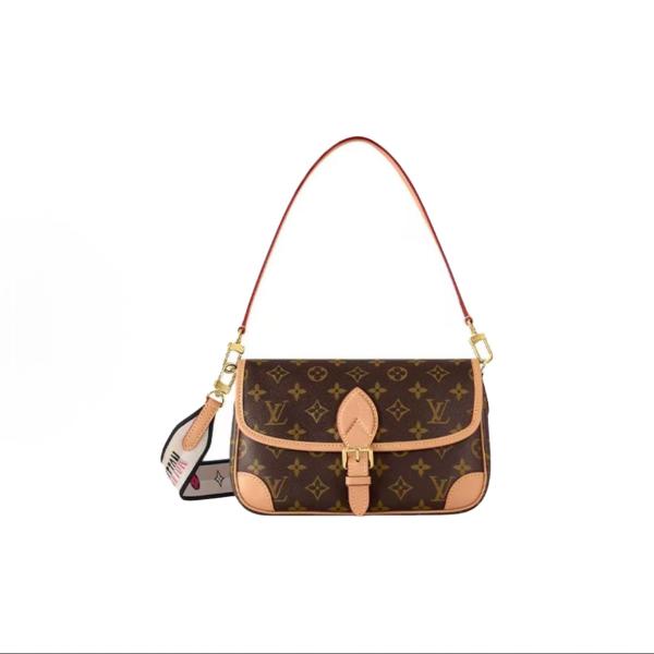Louis Vuitton Diane PM Classic vintage canvas coating Handheld crossbody shoulder bag small sizeM45985
